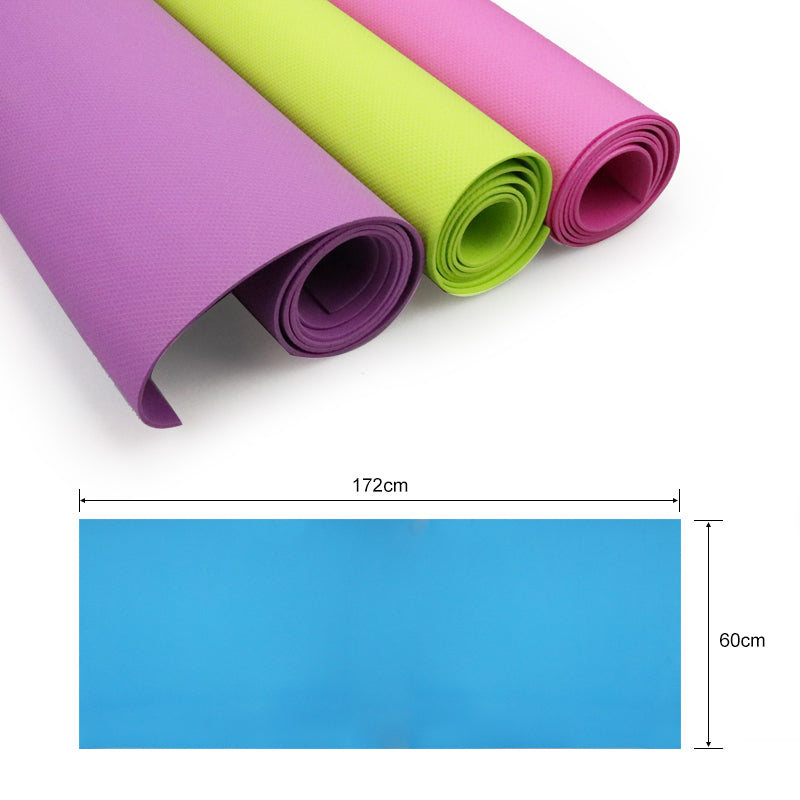 Bestzo HPE Yoga Mats-72x 24 Extra Thick 1/4 Exercise and Workout Mat for  Yoga Fitness,Eco Friendly New Material HPE Exercise Mat with Carrying